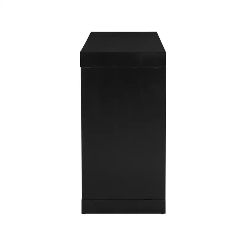 Console d'entrée minimaliste moderne, table d'appoint étroite en MDF et bois de pin avec étagère ouverte pour salon - ModernLuxe