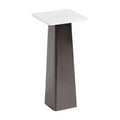 Kate and Laurel Quinley Square Marble Drink Table
