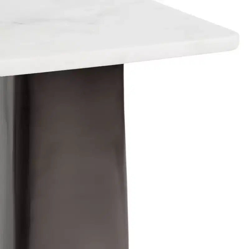 Table d'appoint carrée en marbre Kate and Laurel Quinley