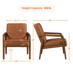 Yaheetech Lot de 2 chaises longues extra-larges en similicuir