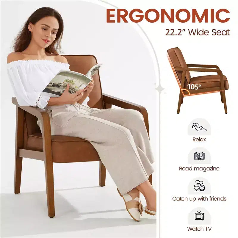 Yaheetech Lot de 2 chaises longues extra-larges en similicuir