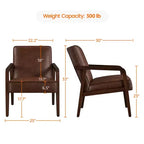 Yaheetech Lot de 2 chaises longues extra-larges en similicuir