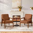 Yaheetech Lot de 2 chaises longues extra-larges en similicuir