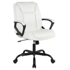 Chaise de bureau BestMassage Chaise de direction en cuir PU respirant avec roulettes