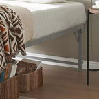 Cadre de lit gigogne escamotable en métal taille double avec roulettes de la marque Kings Brand Furniture - Solution compacte, robuste et élégante