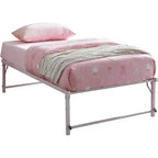 Cadre de lit gigogne escamotable en métal taille double avec roulettes de la marque Kings Brand Furniture - Solution compacte, robuste et élégante