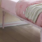 Cadre de lit gigogne escamotable en métal taille double avec roulettes de la marque Kings Brand Furniture - Solution compacte, robuste et élégante
