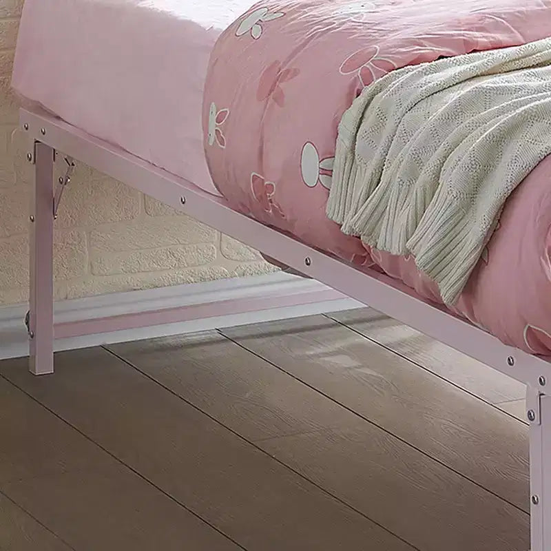 Cadre de lit gigogne escamotable en métal taille double avec roulettes de la marque Kings Brand Furniture - Solution compacte, robuste et élégante