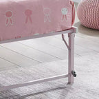 Cadre de lit gigogne escamotable en métal taille double avec roulettes de la marque Kings Brand Furniture - Solution compacte, robuste et élégante
