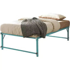 Cadre de lit gigogne escamotable en métal taille double avec roulettes de la marque Kings Brand Furniture - Solution compacte, robuste et élégante