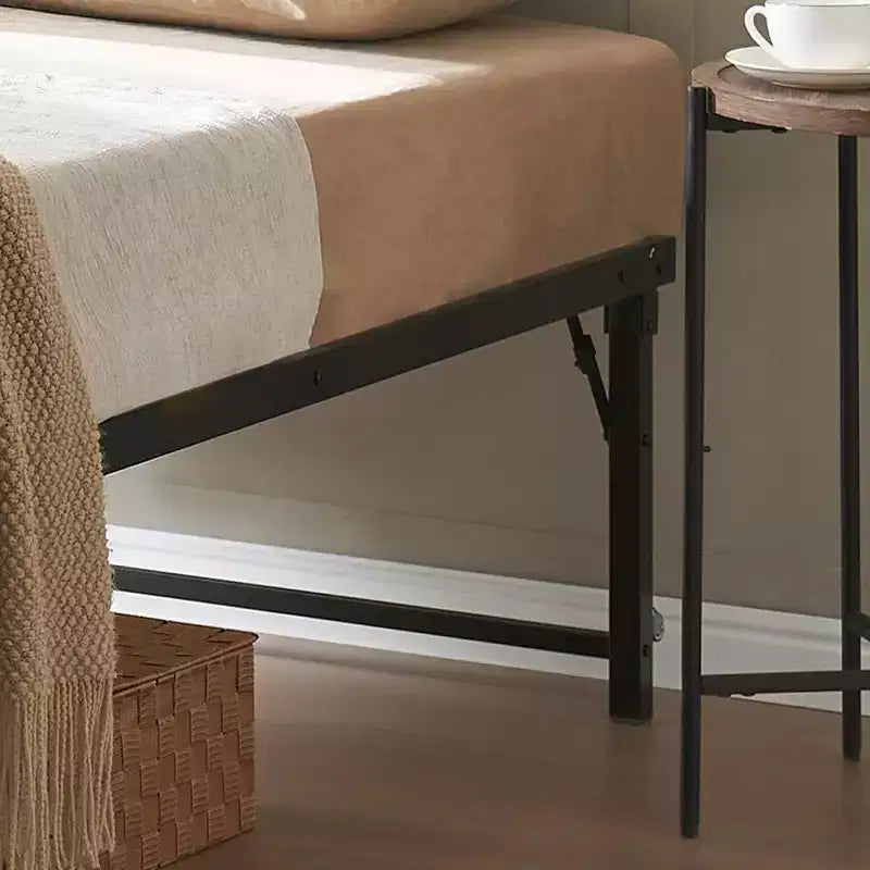 Cadre de lit gigogne escamotable en métal taille double avec roulettes de la marque Kings Brand Furniture - Solution compacte, robuste et élégante