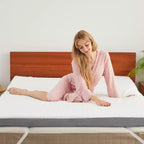 Surmatelas en mousse à mémoire de forme Belffin King Size, surmatelas imperméable pour le soutien du corps et le soulagement de la pression, avec housse amovible
