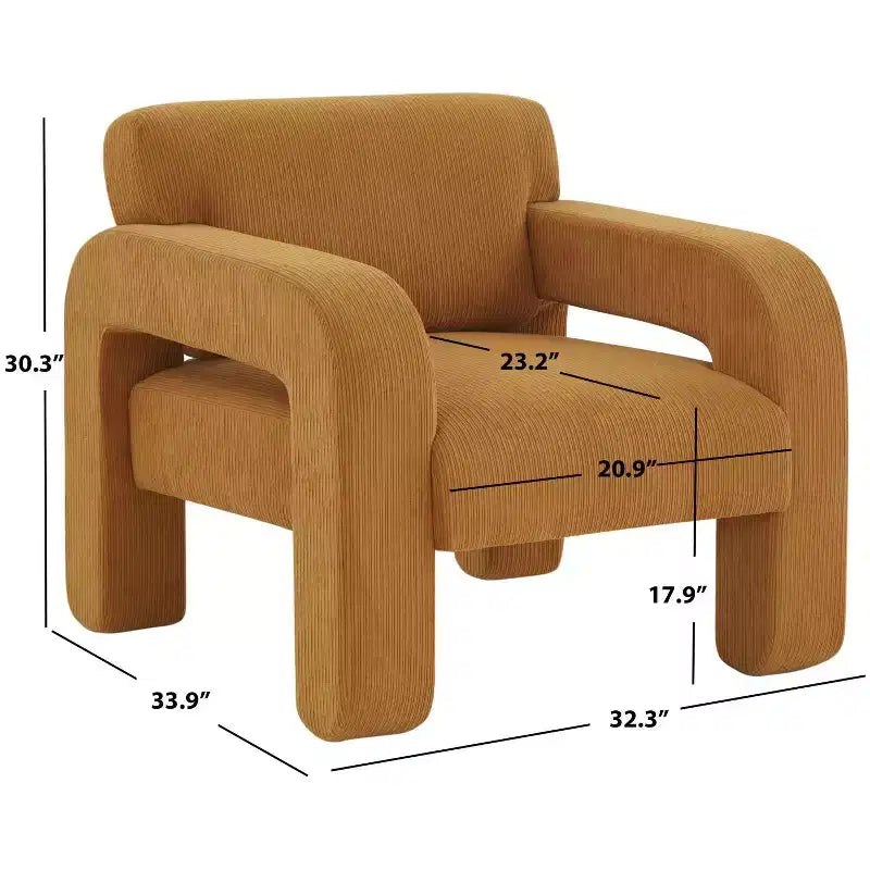 Fauteuil d'appoint Petey Corduroy - SFV5109 - Safavieh Couture