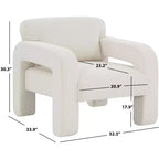 Fauteuil d'appoint Petey Corduroy - SFV5109 - Safavieh Couture