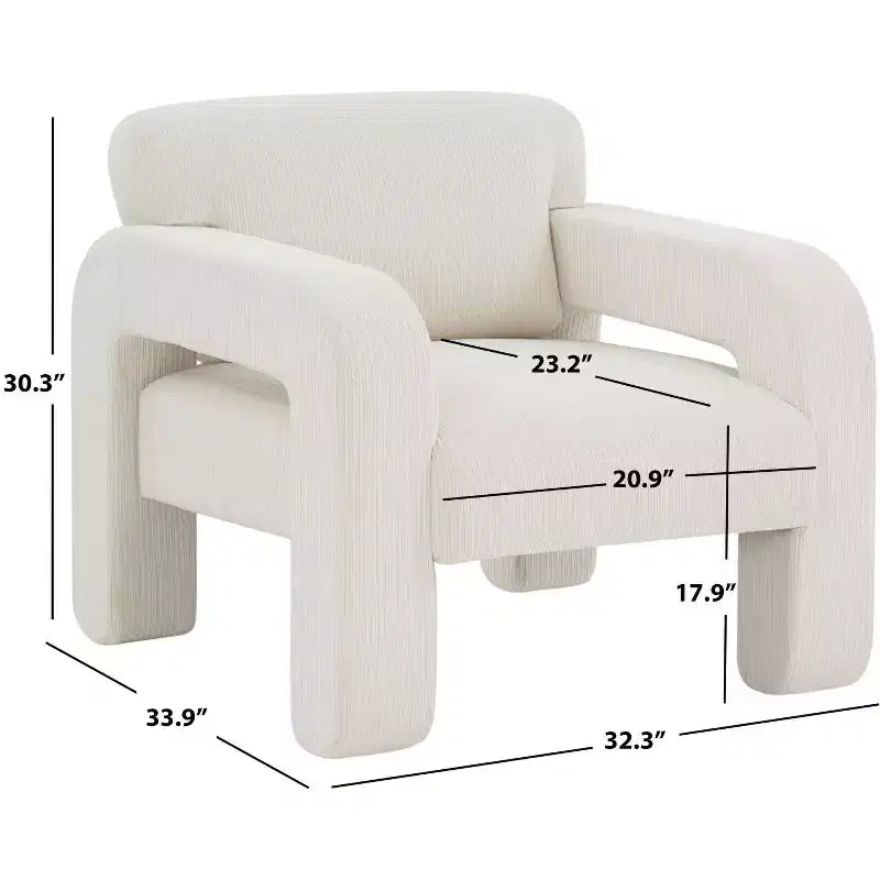 Fauteuil d'appoint Petey Corduroy - SFV5109 - Safavieh Couture