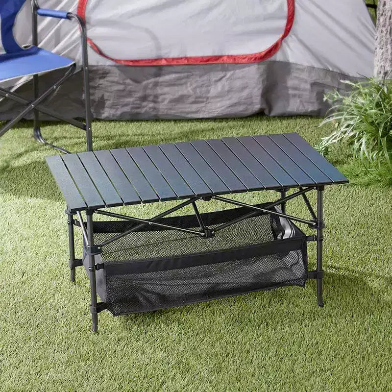 Collection Lakeside Table de Camping Pliante Portable d'Extérieur avec Sac de Rangement -
