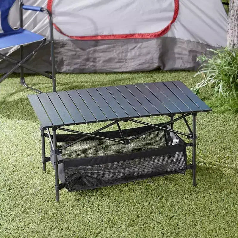 Collection Lakeside Table de Camping Pliante Portable d'Extérieur avec Sac de Rangement -