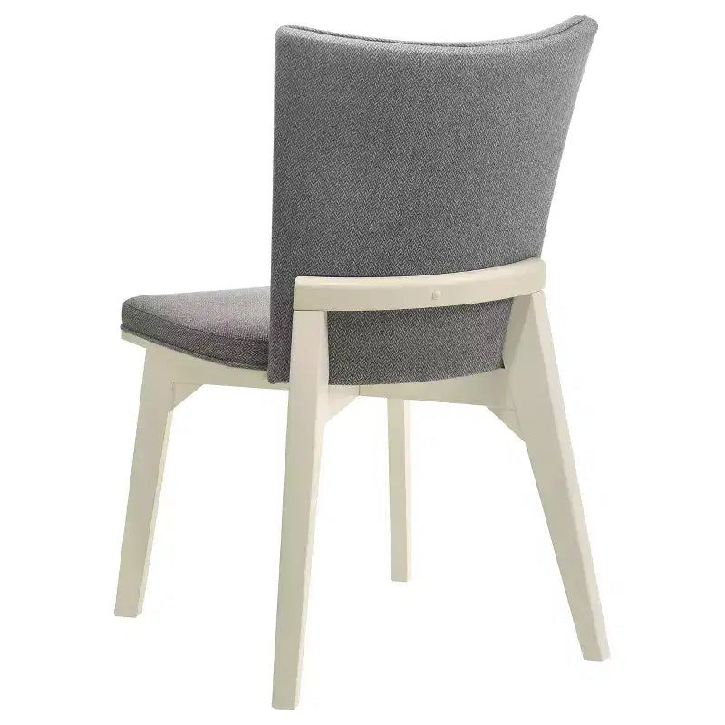 Chaises de salle à manger Astrid en tissu capitonné et en bois de GDFStudio (lot de 2)