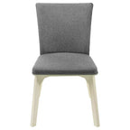 Chaises de salle à manger Astrid en tissu capitonné et en bois de GDFStudio (lot de 2)