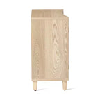 Christopher Knight Home Sonja Buffet d'appoint contemporain à motif géométrique avec étagères réglables et portes
