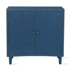 Christopher Knight Home Sonja Buffet d'appoint contemporain à motif géométrique avec étagères réglables et portes