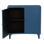 Christopher Knight Home Sonja Buffet d'appoint contemporain à motif géométrique avec étagères réglables et portes