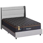 Bestier Matelas Queen Size 14 pouces, Matelas en mousse à mémoire de forme avec gel rafraîchissant Noir, Matelas en laine biologique, Soutien lombaire à ressorts pour un confort supérieur