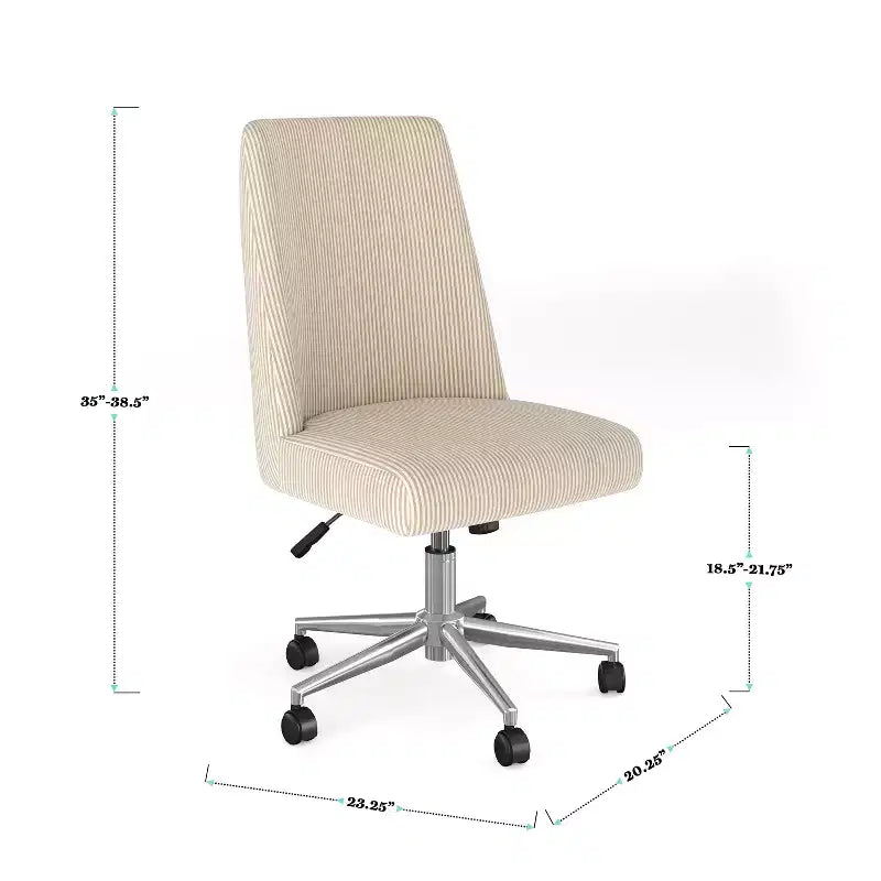 Chaise de bureau rembourrée Maeve Martha Stewart