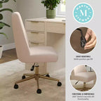 Chaise de bureau rembourrée Maeve Martha Stewart