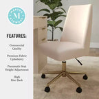 Chaise de bureau rembourrée Maeve Martha Stewart