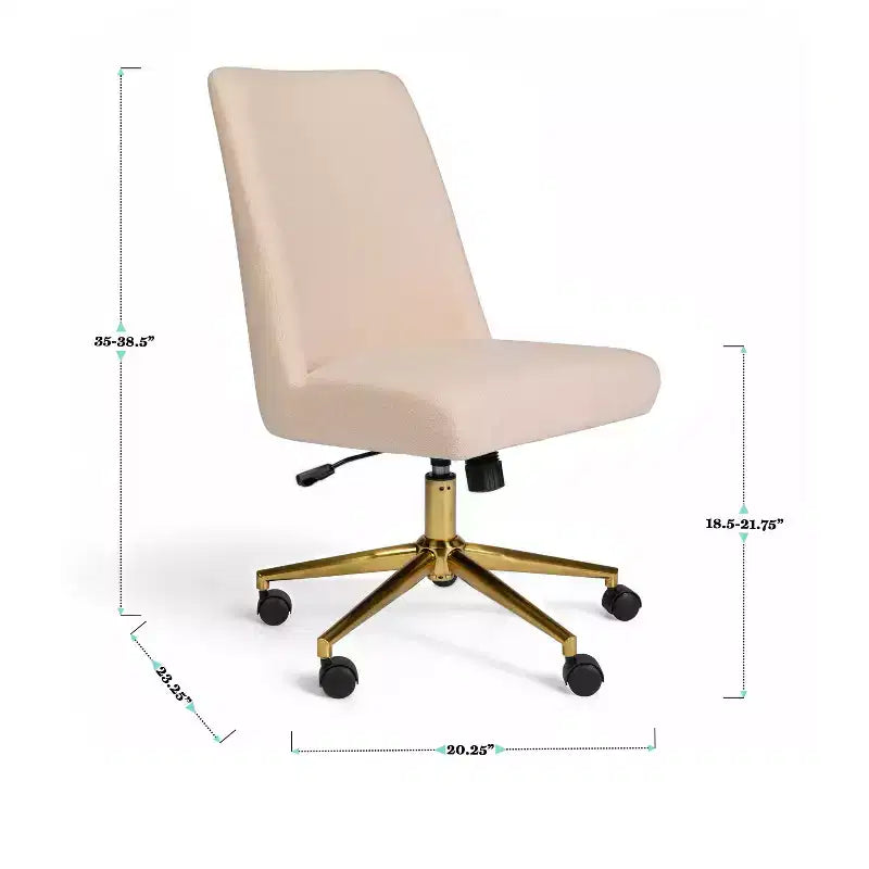 Chaise de bureau rembourrée Maeve Martha Stewart