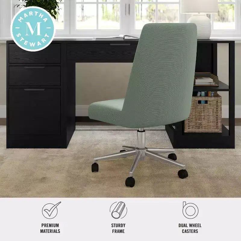 Chaise de bureau rembourrée Maeve Martha Stewart