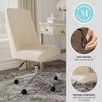 Chaise de bureau rembourrée Maeve Martha Stewart