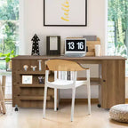 Table à coudre pliante Costway, étagères, meuble de rangement, chariot à roulettes, grand modèle