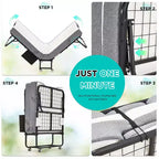 Lit pliant EROMMY Super Single 79 cm (31'') de large avec matelas inclus, lit de jour