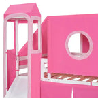 Lit mezzanine Whisen double avec tente et tour