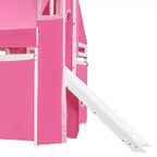 Lit mezzanine Whisen double avec tente et tour