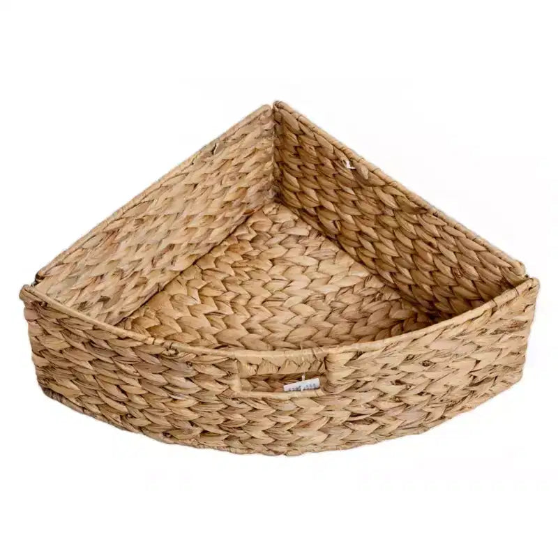 eHemco Hampton Meadows Table d'angle de rangement 4 niveaux avec 4 paniers en osier