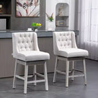 Vatros Lot de 2 tabourets de bar à hauteur de comptoir, Tabourets de bar rembourrés à hauteur de comptoir, Tabouret de bar pivotant