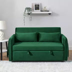 Combinaison canapé 3 places + 3 places moderne en tissu bouclette - Structure en bois et coussins inclus
