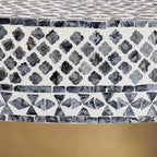 bali & pari Table basse en nacre capiz noire et blanche Idra Coastal