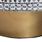 bali & pari Table basse en nacre capiz noire et blanche Idra Coastal