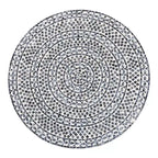 bali & pari Table basse en nacre capiz noire et blanche Idra Coastal