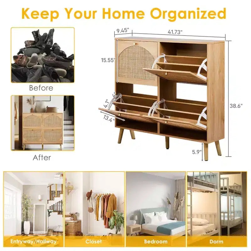 Karl Home | Meuble de rangement pour 20 paires de chaussures