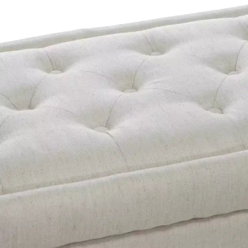 Banc-ottoman de rangement capitonné contemporain GDFStudio Breanna