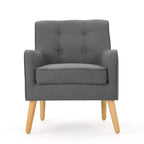 Christopher Knight Home Calix, fauteuil d'appoint rembourré capitonné, style moderne du milieu du siècle