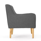 Christopher Knight Home Calix, fauteuil d'appoint rembourré capitonné, style moderne du milieu du siècle
