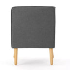 Christopher Knight Home Calix, fauteuil d'appoint rembourré capitonné, style moderne du milieu du siècle