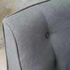 Christopher Knight Home Calix, fauteuil d'appoint rembourré capitonné, style moderne du milieu du siècle