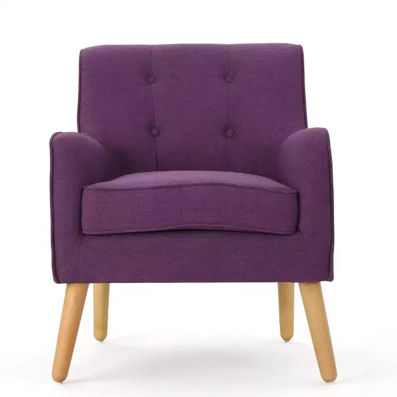 Christopher Knight Home Calix, fauteuil d'appoint rembourré capitonné, style moderne du milieu du siècle